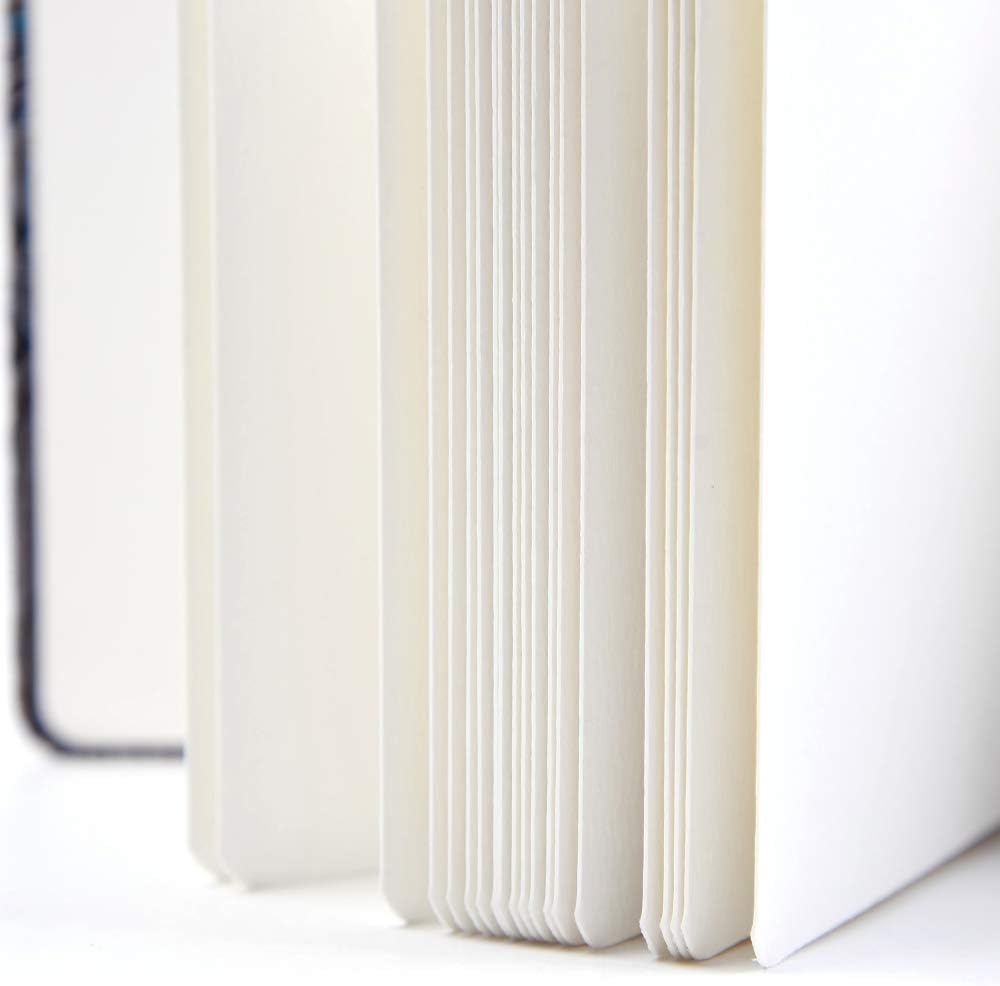 Diario cuadrado de acuarela de 5.1 x 5.1 pulgadas, 10.58 ozm, encuadernado duro, 40 unidades (20 hojas delanteras y traseras, 2 texturas), tamaño de