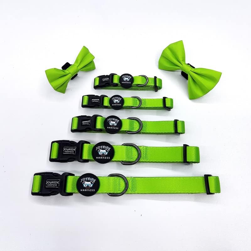 Joyride Harness Collar de perro con pajarita extraíble, ajustable y transpirable para todas las razas de perros, anillo en D fuerte y hebilla