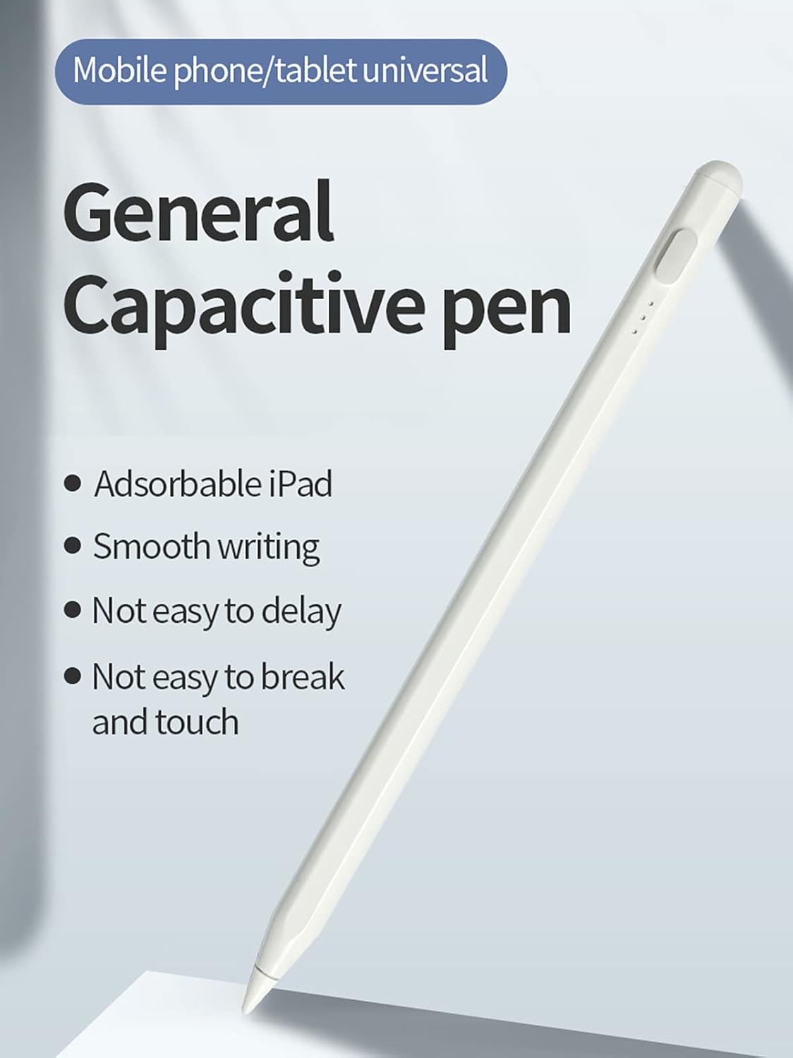 GOUHGKH Lápiz de pantalla táctil, lápiz capacitivo activo compatible con iPad, iPad Pro, iPad Air, iPad Mini, Samsung, teléfono inteligente y