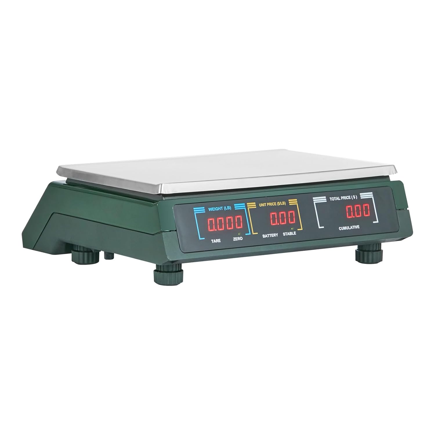 VEVOR Báscula electrónica de computación de precios, básculas digitales de 66 libras, LED digital comercial, alimentos, frutas, carne, conteo de