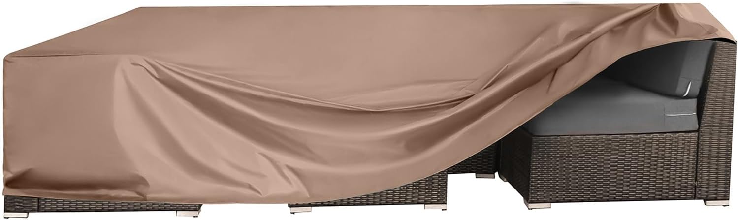 Juego de funda impermeable para muebles de patio, fundas resistentes para muebles de exterior, juego de fundas resistentes para mesa de comedor y
