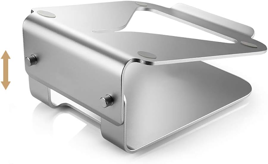 Soporte para computadora portátil Aleación de aluminio Base giratoria de 360 Diseño colgante Mejor disipación de calor, múltiples engranajes se