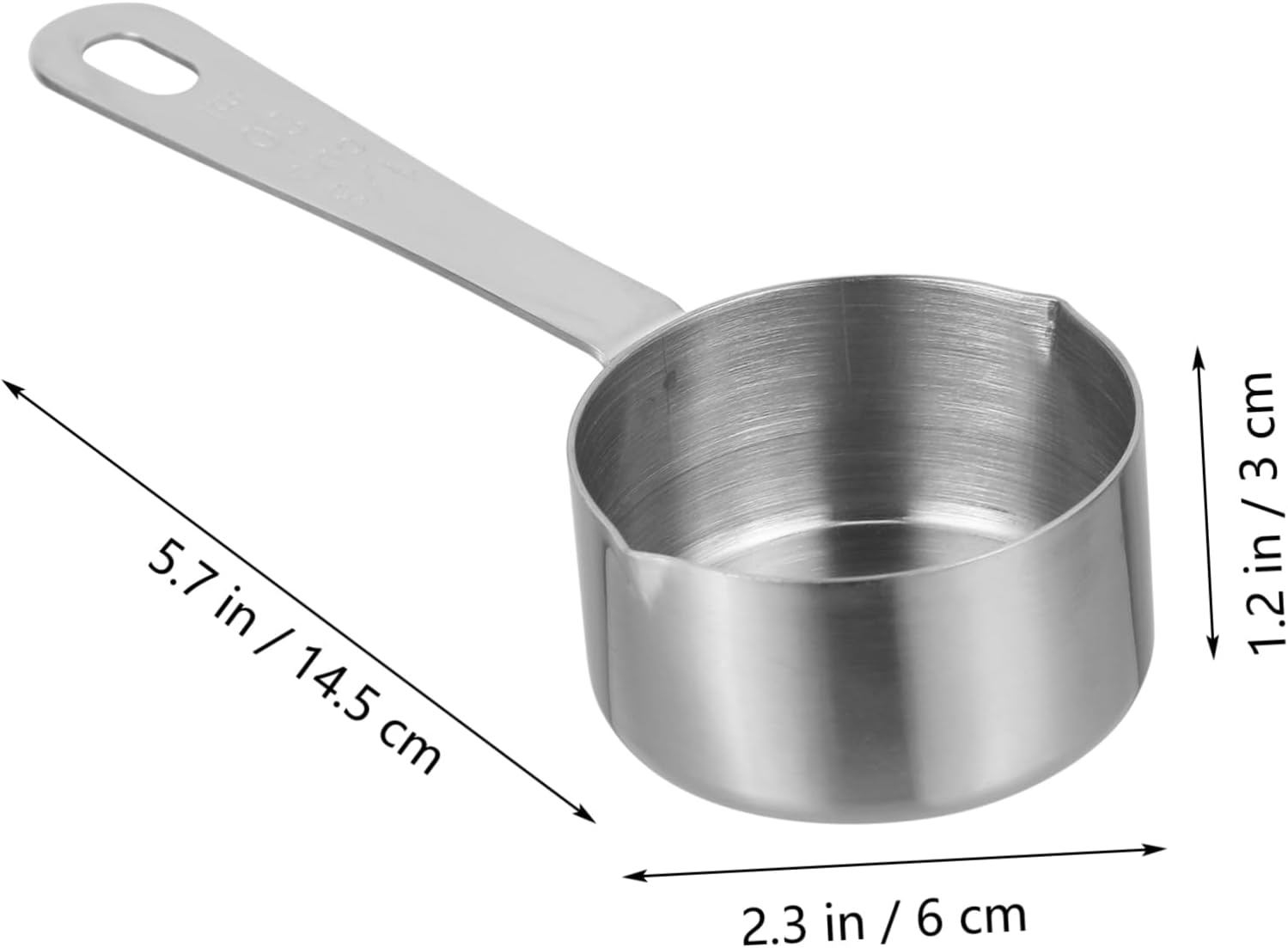 Ollas de cocina Herramienta Crema Leche Mini Calentador de Mantequilla Cazo de Acero Pequeño Utensilios de Cocina Cuchara Medidora Mini Cuchara de