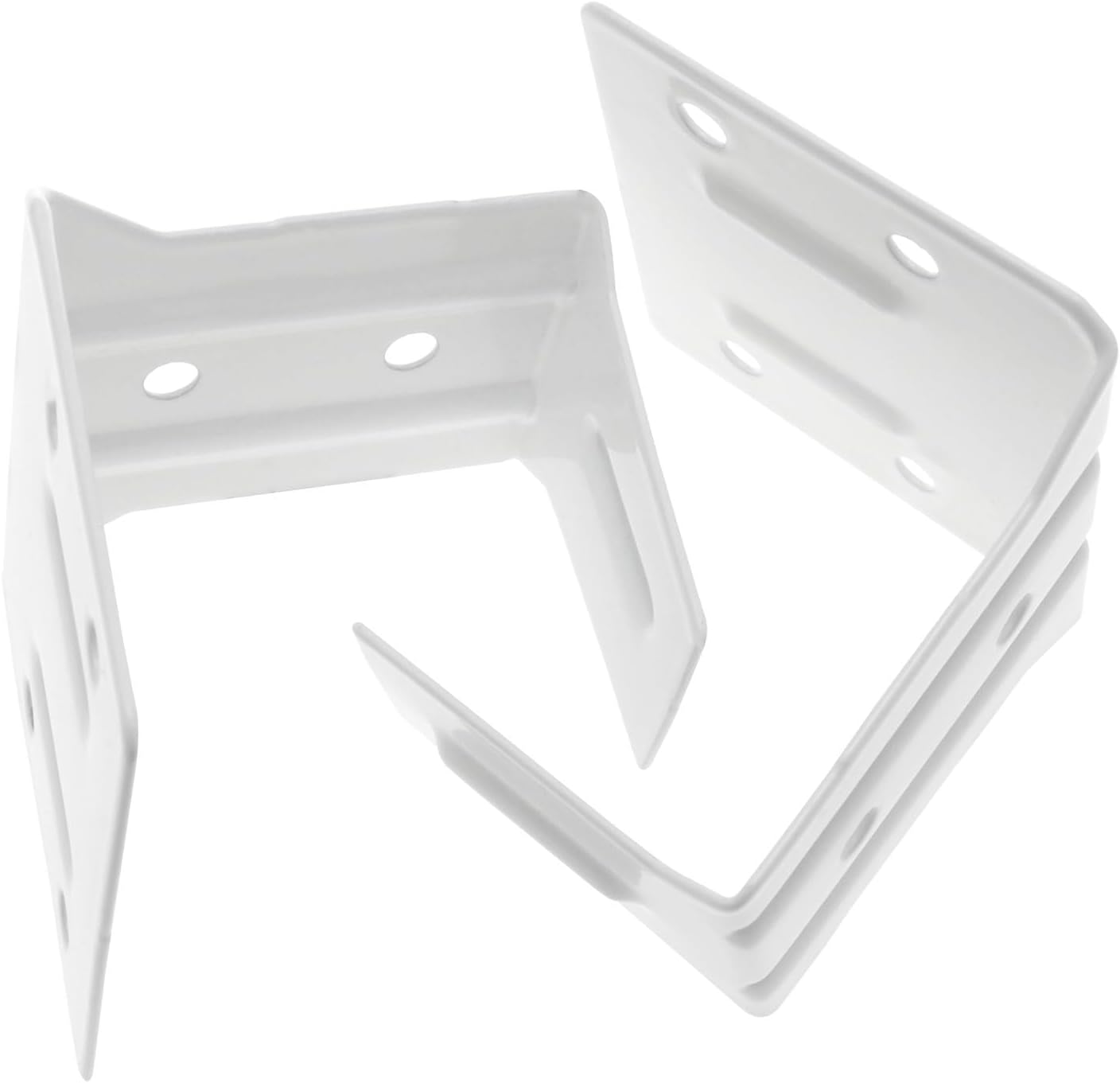 VAKTOK 2 soportes de riel para persianas, mini soportes de persianas blancas, soportes de soporte central para instalación de persianas y persianas