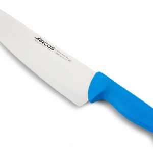 Arcos Cuchillo de chef de acero inoxidable de 10 pulgadas. Cuchillo de cocina profesional multiusos para cortar y limpiar verduras. Mango ergonómico Arcos Cuchillo de chef de acero inoxidable de 10 pulgadas. Cuchillo de cocina profesional multiusos para cortar y limpiar verduras. Mango ergonómico