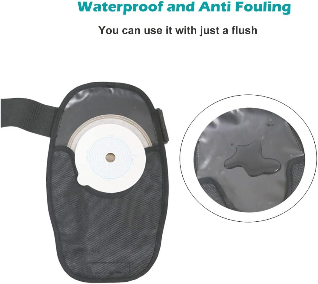 Cubierta de bolsa de ostomía impermeable cubierta universal ajustable bolsa ostomía suministros para ileostomía