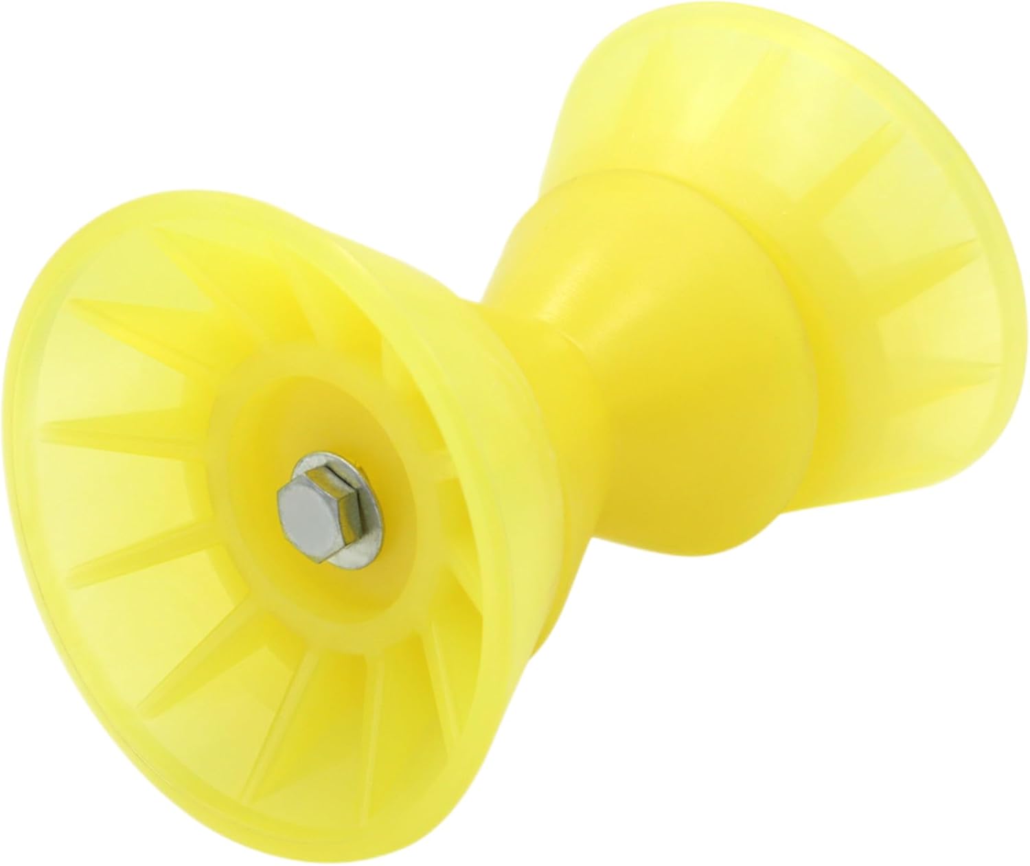Tope de arco de 4″ para remolque de barco de poliuretano con eje de 12″, amarillo