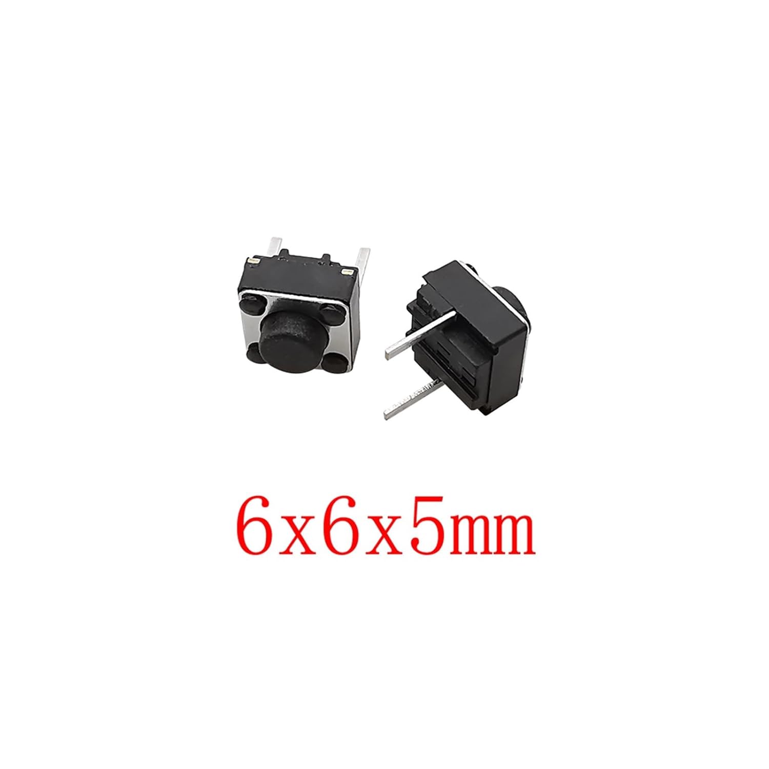 20 interruptores táctiles, tacto momentáneo, 2 pines, 0.236 x 0.236 in, interruptores de botón micro táctil, 0.236 x 0.236 x 0.197 in, 0.236 in,