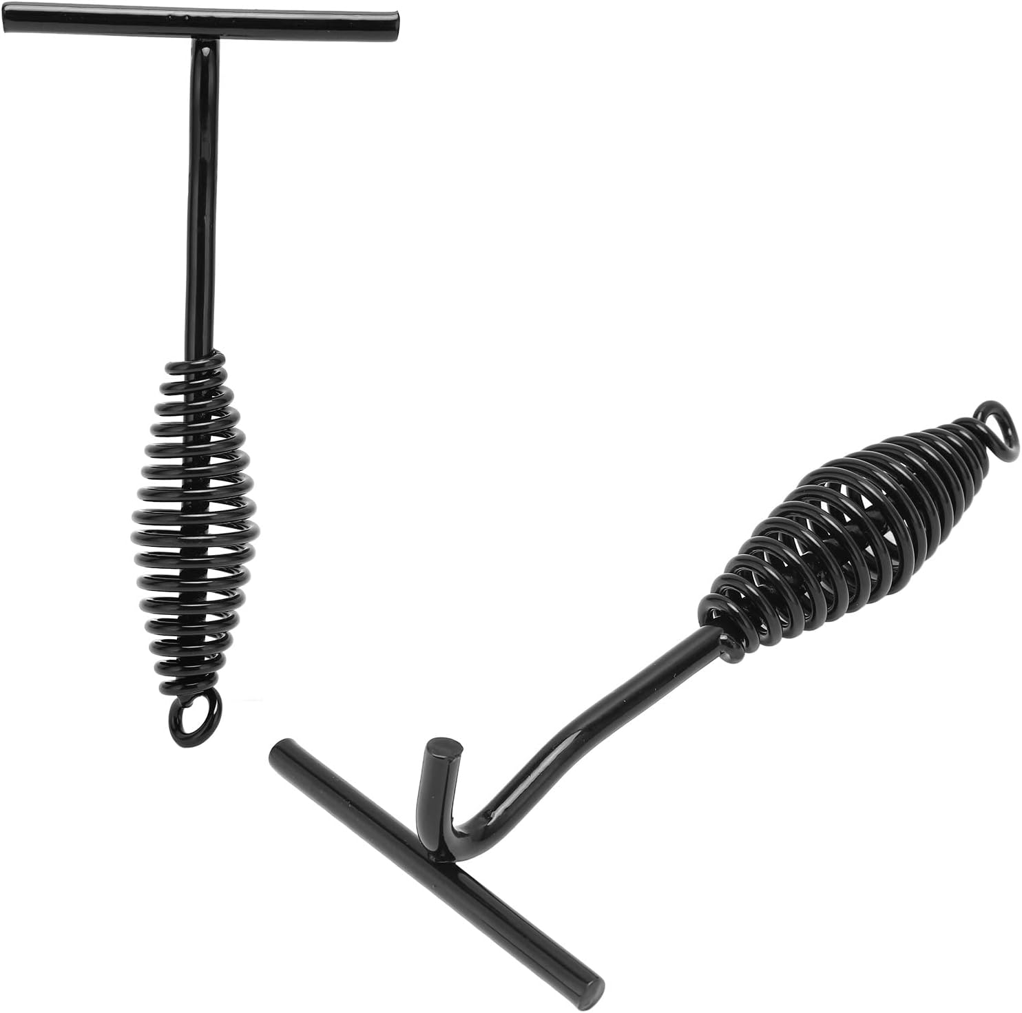 Topyond Levantador de tapa de horno holandés de hierro fundido de 7.7 in con mango en espiral para acampar al aire libre y senderismo, color negro
