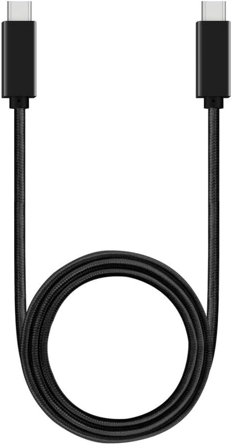 BoxWave Cable compatible con Elgato HD60 S+ – Cable PD DirectSync (3 pies) – USB-C a USB-C (100 W), cable trenzado tipo C de carga y sincronización