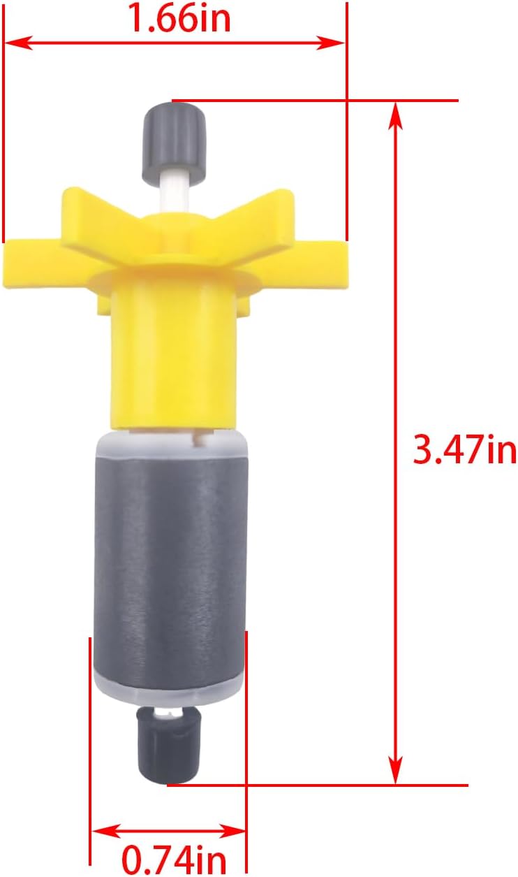 2 piezas de acuario extractor filtro impulsor filtro bomba de agua rotor microsistema reemplazo impulsor (HW303AHW303B)