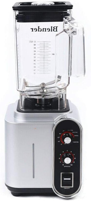 Licuadora insonorizada, 110 V, 2200 W, 1.5 L, licuadora comercial de jugo de frutas con carcasa de sonido silencioso para puré, trituración de