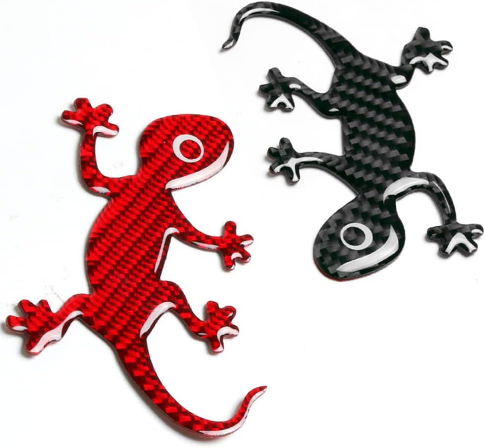 Gecko – Calcomanías decorativas para automóvil, calcomanías de animales 3D, calcomanías impermeables de fibra de carbono, calcomanías modificadas
