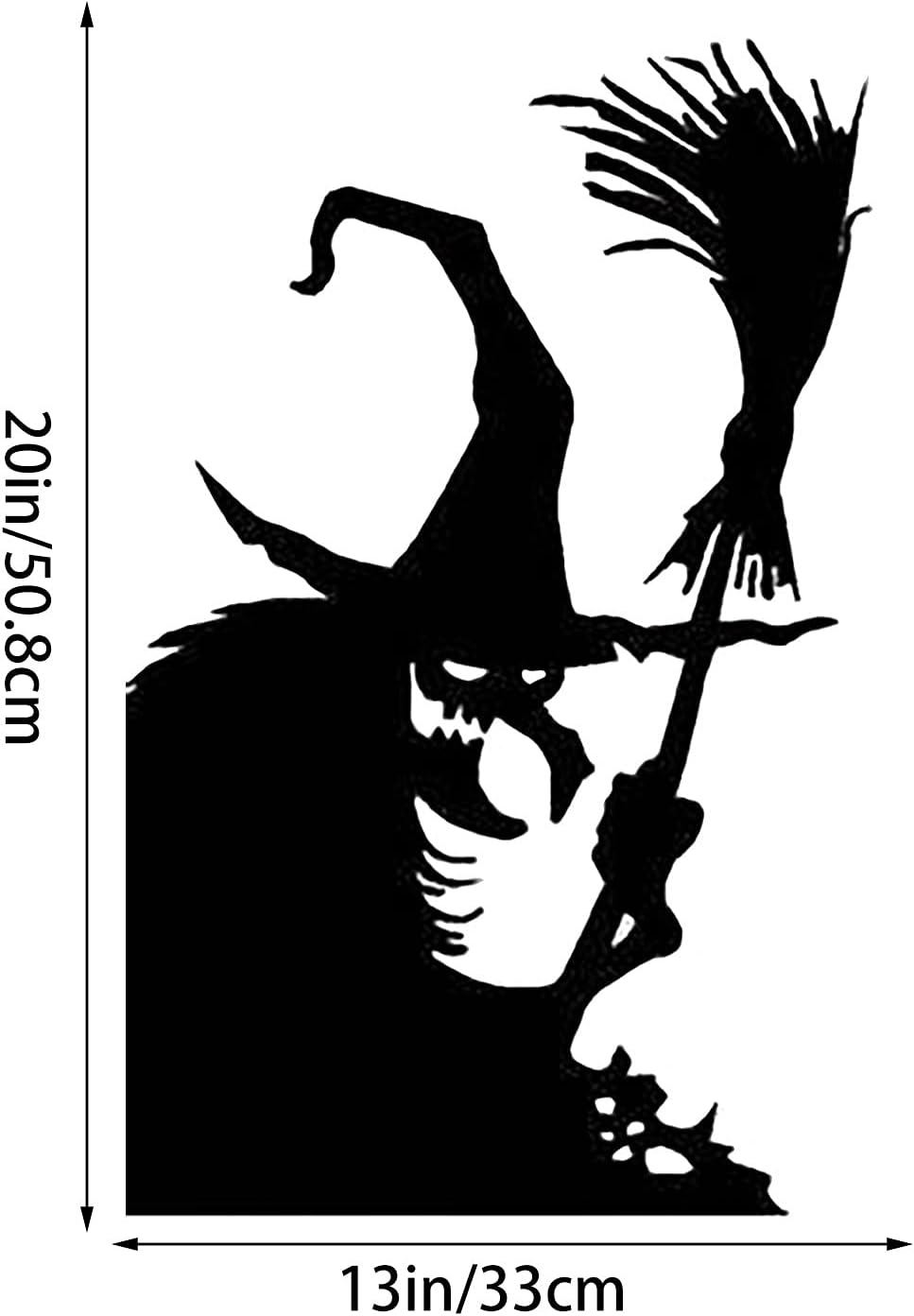 Calcomanías de Halloween para ventanas, decoraciones de vidrio, calcomanías de puerta de Halloween para decoraciones de fiesta (A01)