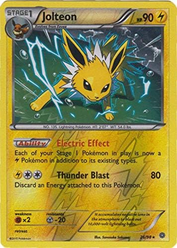 Pokemon – Jolteon (2698) – Orígenes antiguos – Holo inverso