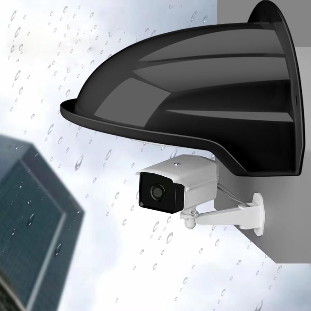 BeElion Universal Sun Rain Shade Vigilancia Cámara Protector Protector Protector para NestAnilloDomeBullert Exterior CCTV Cámara de Seguridad