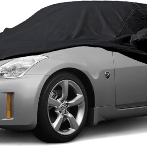 YIXIN Fundas impermeables para coche Nissan 350Z 2003-2009, cubiertas 190T, ajuste al cliente, correa 100% resistente al viento y cremallera de YIXIN Fundas impermeables para coche Nissan 350Z 2003-2009, cubiertas 190T, ajuste al cliente, correa 100% resistente al viento y cremallera de
