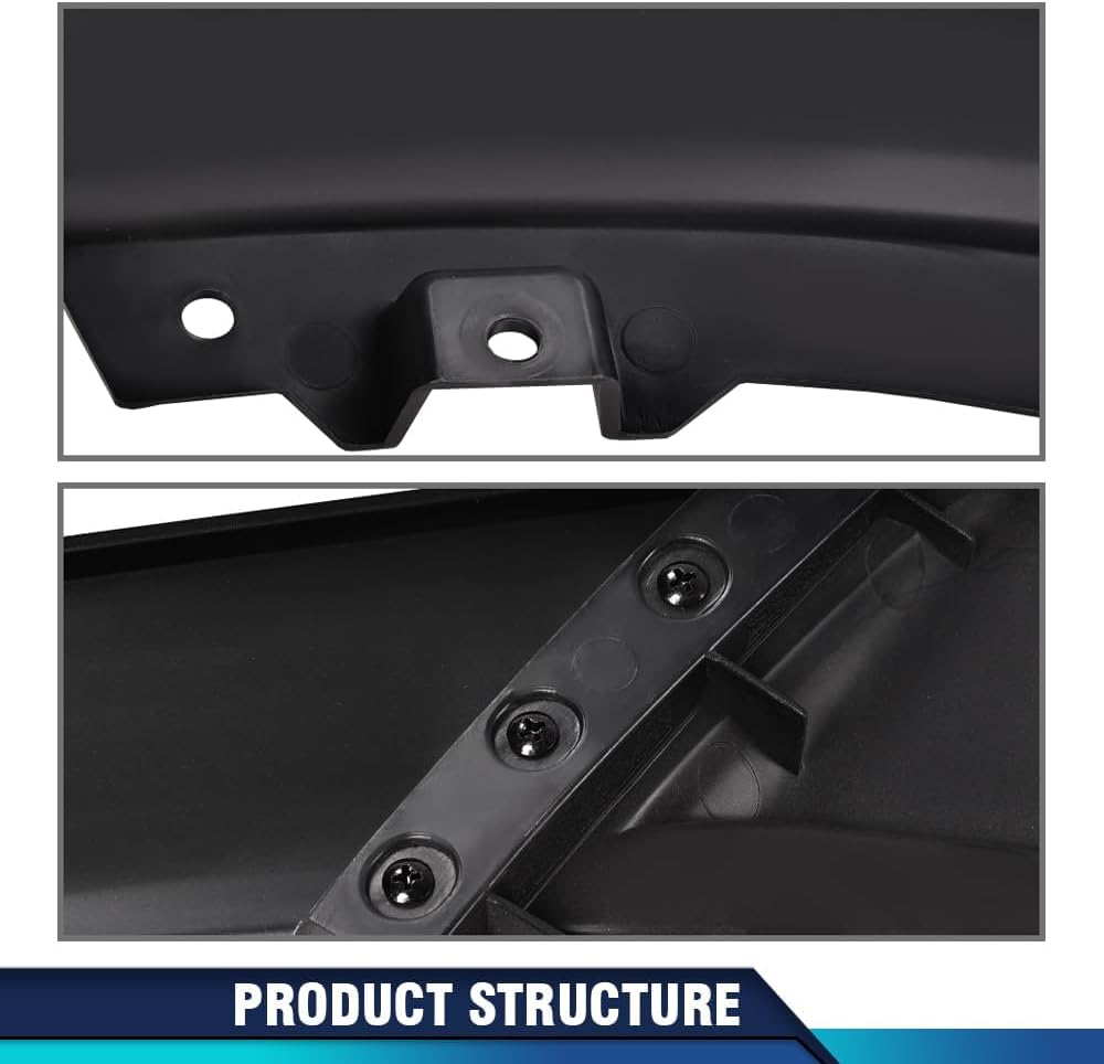 PIT66 Kit de cuerpo de alerón de alerón de barbilla inferior para parachoques delantero, compatible con Ford Mustang V6 V8 USDM 2013 2014 (no