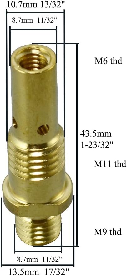 RIVERWELD MIG Welding Gun Gas Diffuser 35-50 for Lincoln Magnum 100L and Tweco Mini#1 5pk