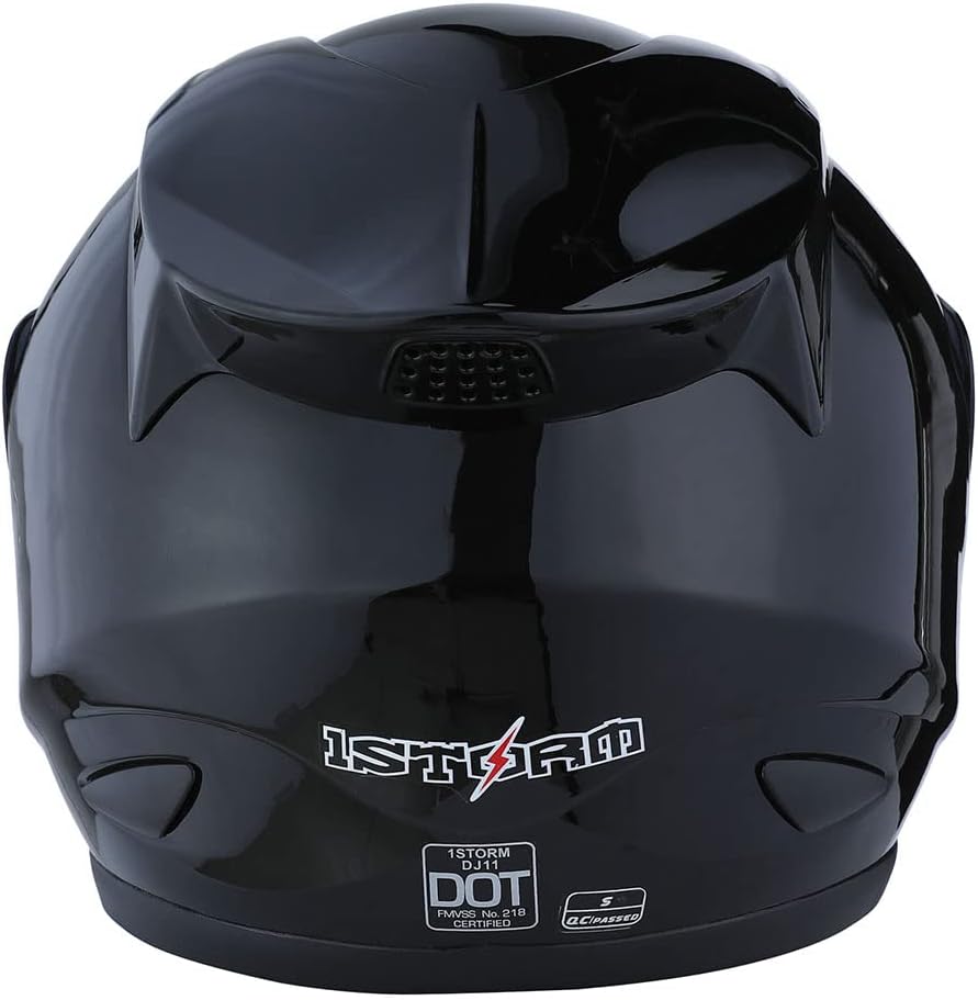 1Storm – Casco de motocicleta para cabeza completa, diseño de calavera mecánica HJDJ11