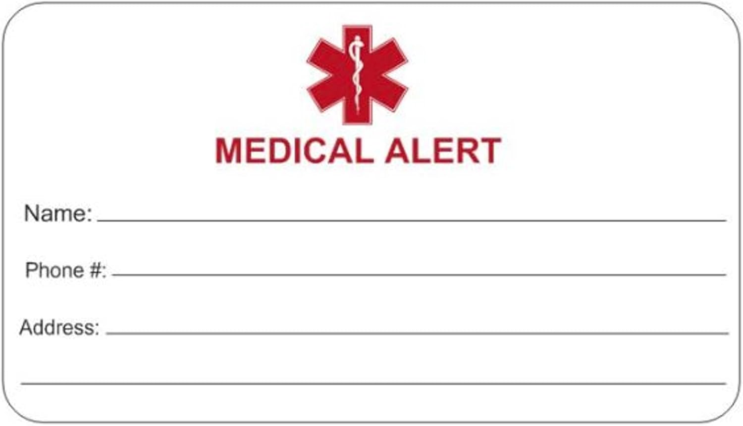Pulsera de identificación médica de calidad personalizada con cuero genuino, Acero inoxidable, Sin gemas.