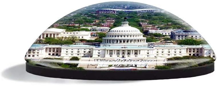 Imán para nevera de Estados Unidos, Estados Unidos, Capitolio, Washington, imanes de vidrio para recuerdos de refrigerador, bonito imán de cristal