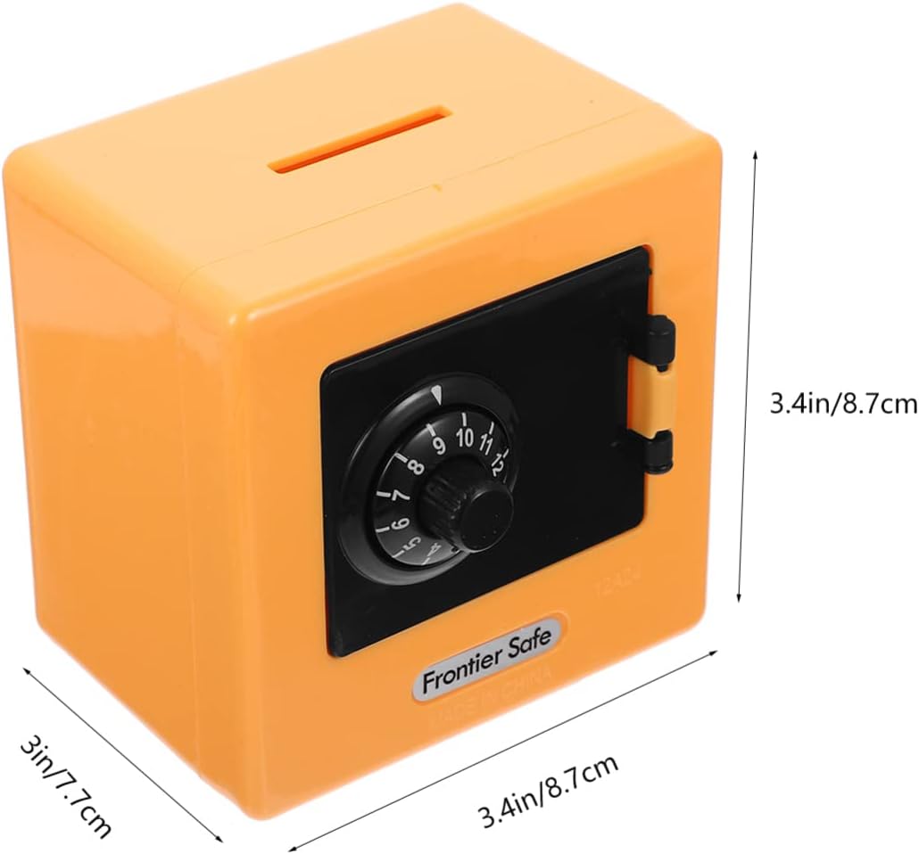 Zerodeko Caja de monedas de efectivo con cerradura de combinación, caja de seguridad pequeña para niños, caja de ahorro de dinero para niños, caja