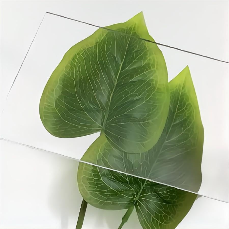 Paquete de 2 hojas acrílicas transparentes de 24 x 24 pulgadas, 316 pulgadas de grosor (0.197 in), hojas de plexiglás, hojas acrílicas para corte