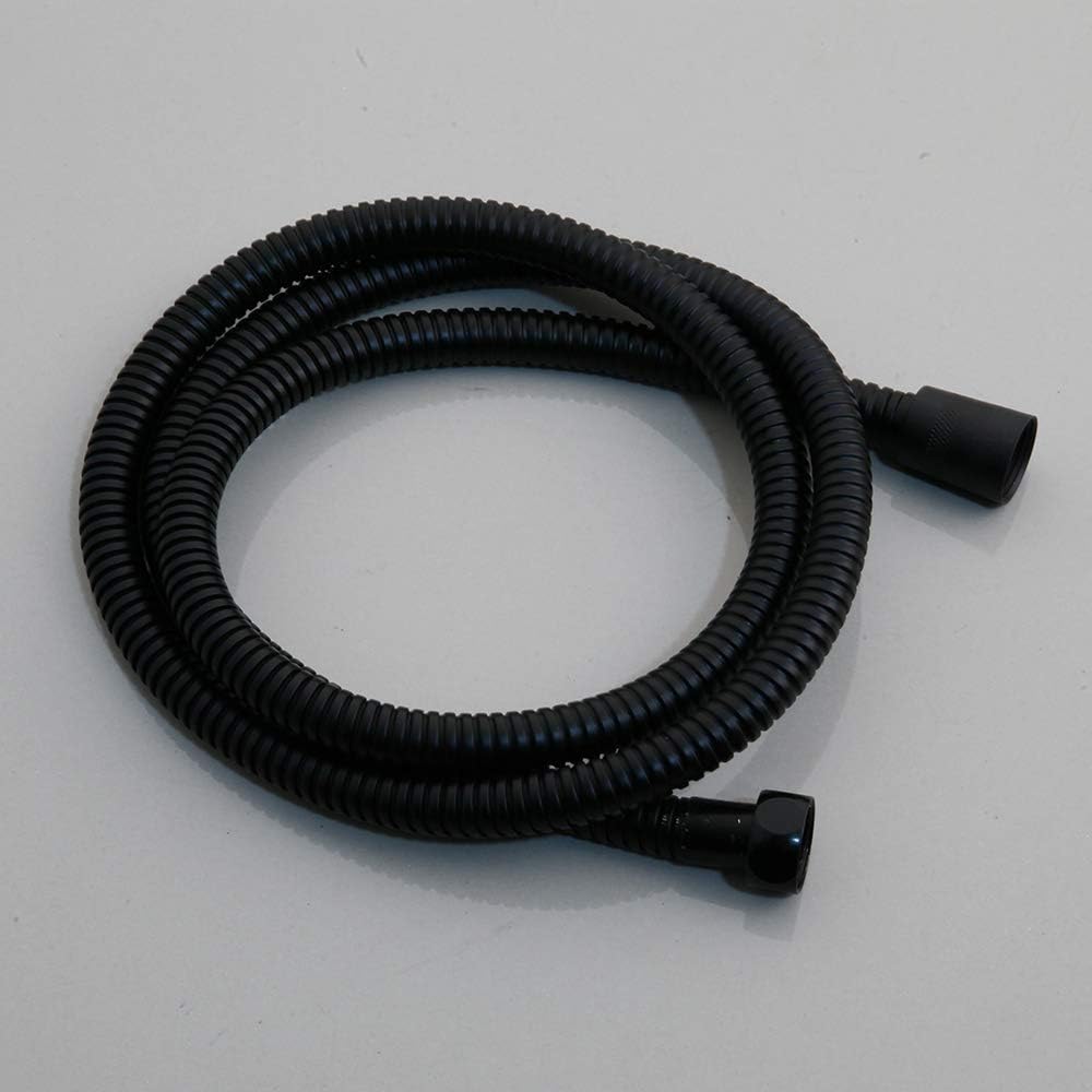 Sistema de ducha negro para baño, cabezal de ducha cuadrado de lluvia de 8 pulgadas, montado en la pared, válvula mezcladora de 3 vías, boquilla de