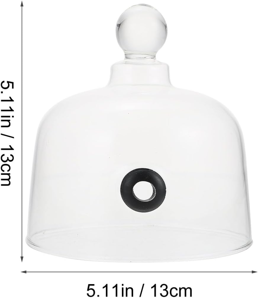 Cabilock Cubierta de cúpula para fumar, infusor de humo, campana de campana de cristal, cúpula de cocina, cubierta de alimentos para infusor de