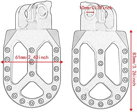 Reposapiés de motocicleta Pedales para KTM FREERIDE250R, FREERIDE350 para KTM 625 SMC SXC, 660 RALLYESMC para KTM 690 ENDURO R, 990
