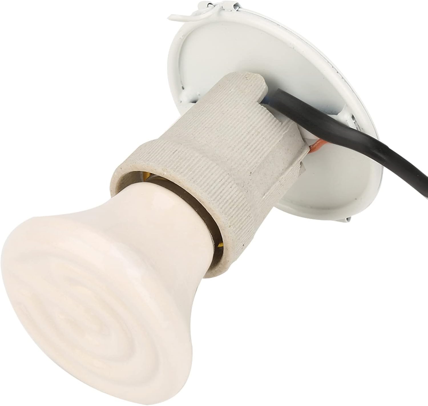 Lámpara de bombilla de calor de 100 W, emisor de cerámica infrarrojo de cerámica de metal duradero, fácil instalación, calentamiento rápido, criador