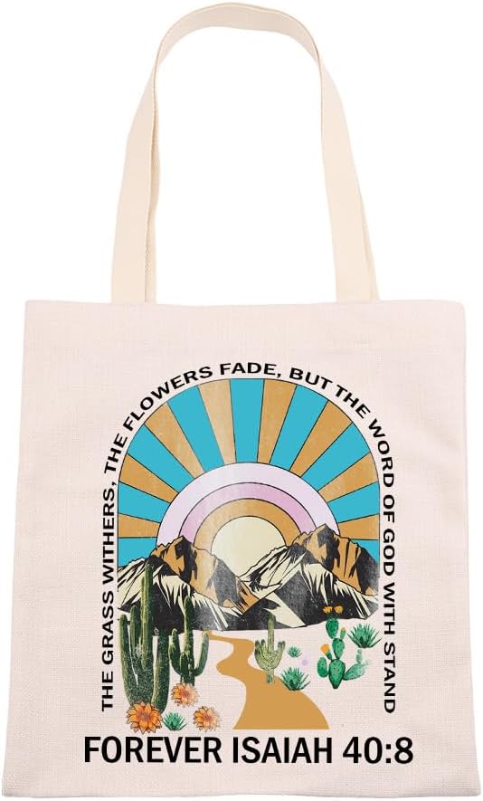 Bolsas de mano con versículo bíblico para mujer, regalos cristianos, bolsa de hombro de Jesús, regalos de bautismo religioso para cristianos ISAIAH