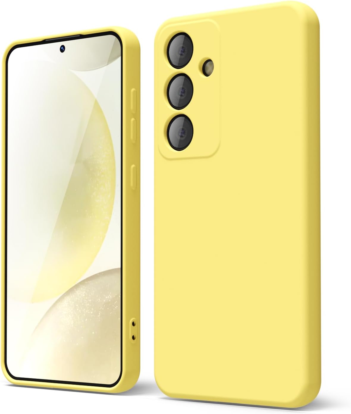 oakxco Funda para teléfono Samsung Galaxy S24 de silicona líquida, fina y delgada de gel de goma suave TPU cubierta simple para mujeres y niñas,
