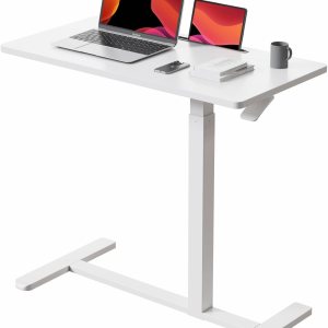 Gibbon Mounts Escritorio móvil de pie, escritorio neumático ajustable (3.5 pies), escritorio portátil para laptop con ruedas, mesita de noche sobre Gibbon Mounts Escritorio móvil de pie, escritorio neumático ajustable (3.5 pies), escritorio portátil para laptop con ruedas, mesita de noche sobre