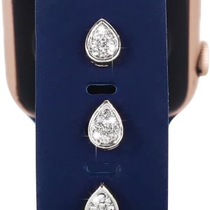 3 piezas de clavos decorativos de metal brillante compatibles con Apple Watch Band 45444241401.496 in bandas de silicona para mujeres iWatch Series 3 piezas de clavos decorativos de metal brillante compatibles con Apple Watch Band 45444241401.496 in bandas de silicona para mujeres iWatch Series