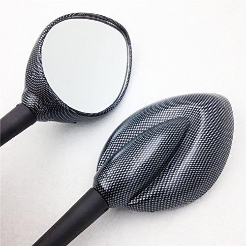 Espejo SMT-Carbon con forma de gota de lluvia compatible con Suzuki Katana Gsxr 600 750 1000 Tl 1000 Hayabusa 1300 Gsx Sv650 B017QP719O