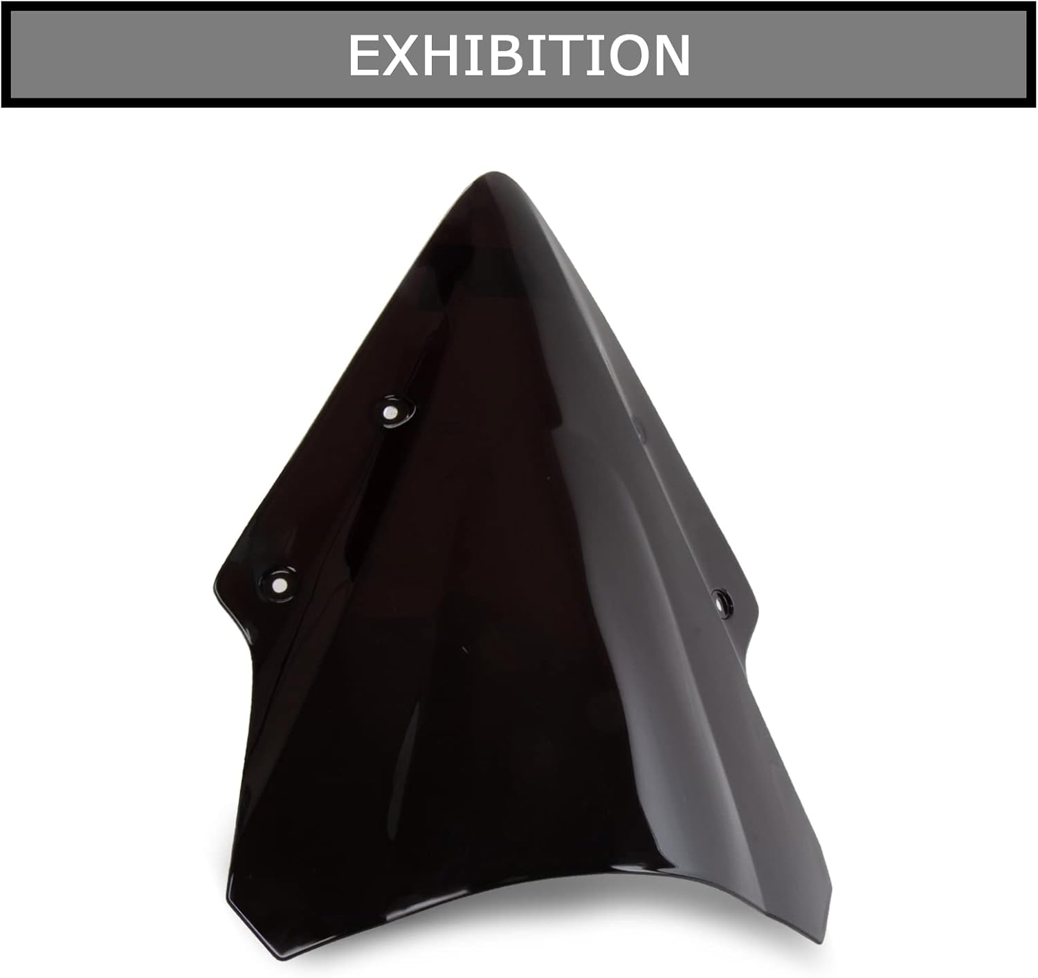 Parabrisas doble burbuja para Ninja 650 ER6F 2017 2018 2019 (negro)