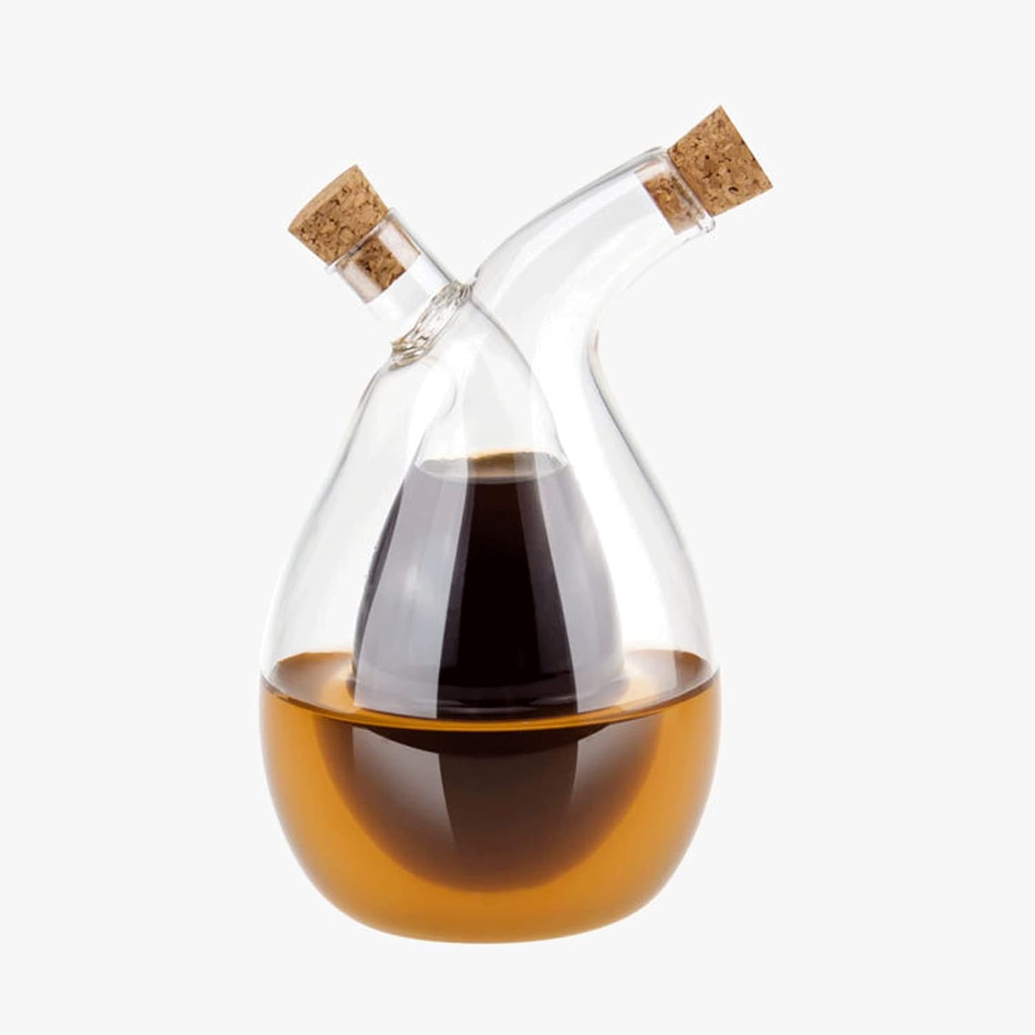 Dispensador de aceite de oliva y vinagre, dispensador de aceite de oliva y vinagre de vidrio, dispensador de aceite y vinagre de cocina, recipiente