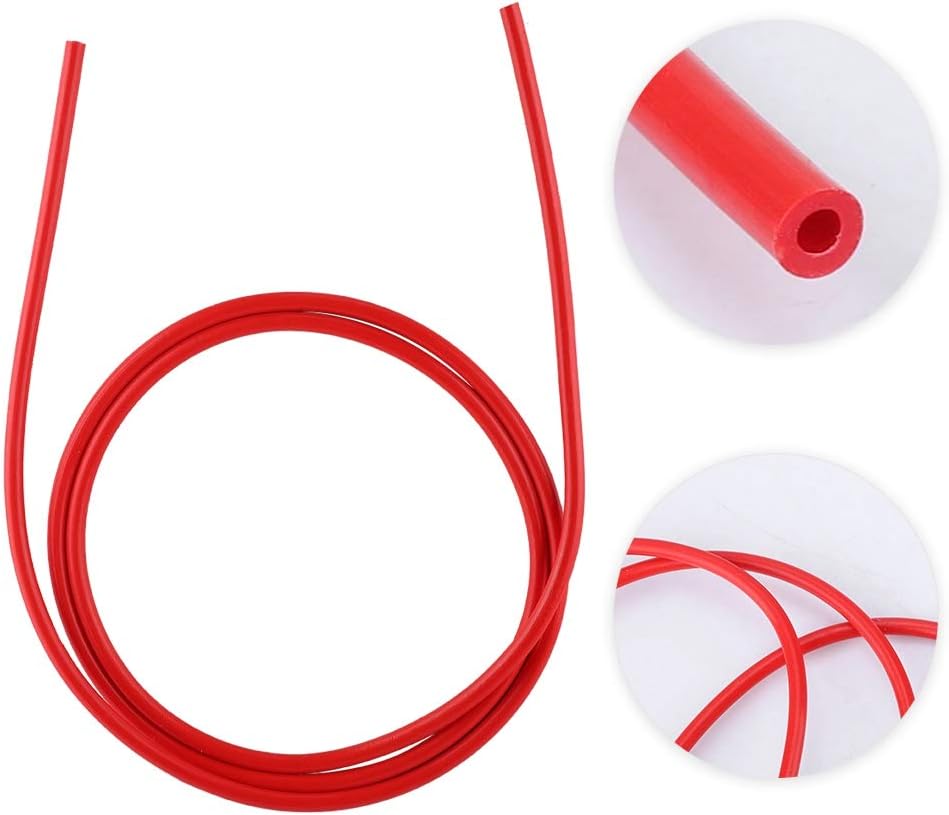 SYH&AQYE PTEE Tube Nozzle, 1M x 4MM 3D Printer Accessories, 1.9mm Inner High Lubricity Diameter Teflon Tube for Electronics Chemistry Medical