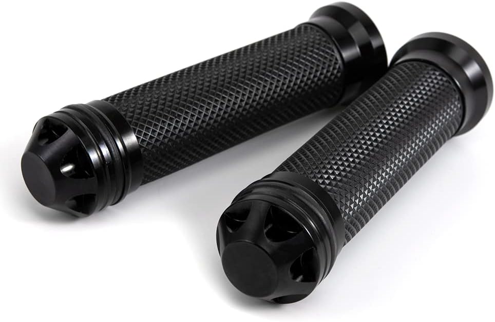 Hand Grips 78” 22mm Aluminum and Rubber Gel Handlebar Grip Non Slip Universal Motorcycle Grips for Motorbike