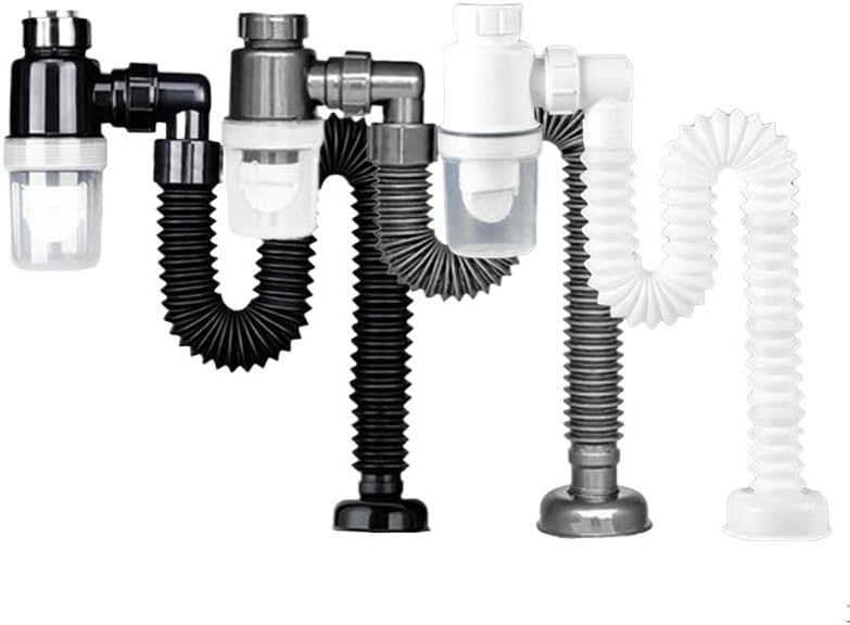 Removedor de obstrucciones de drenaje Manguera De Drenaje para Fregadero De Cocina, Tubería Flexible Estirable, Desodorante, Accesorios De Tubería
