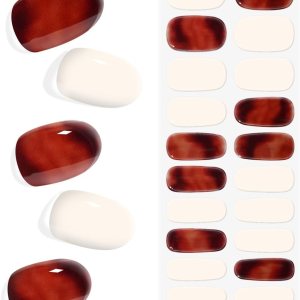 Tiras de uñas de gel semicuradas, 20 unidades, calcomanías de uñas de gel de calidad de salón, tiras de gel semicuradas de larga duración, Tiras de uñas de gel semicuradas, 20 unidades, calcomanías de uñas de gel de calidad de salón, tiras de gel semicuradas de larga duración,