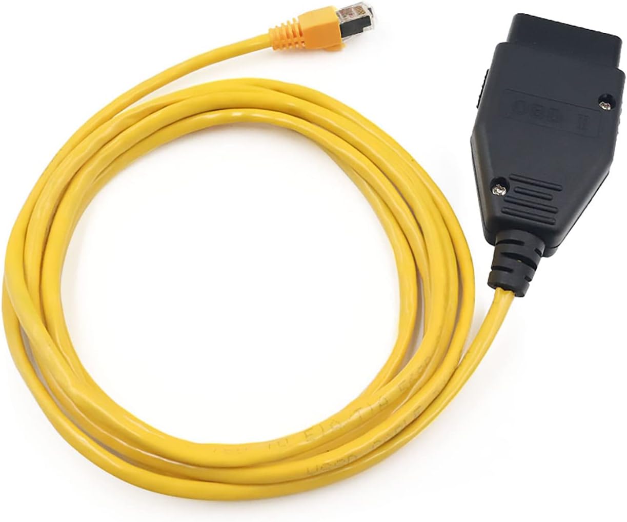 Alchiauto Ethernet Enet OBD OBDii Rj45 ENET obd2 Cable para interfaz 2M Compatible F-Series para B-M-W i-sta