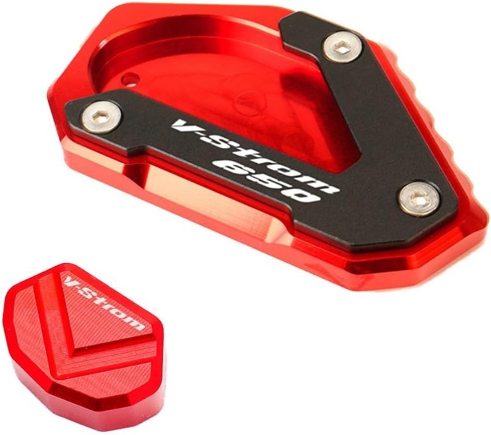 Almohadilla de soporte lateral de motocicleta para Suzuki V-Strom 650XT VSTROM 650 DL650 2004-2020 motocicleta CNC Kickstand pie pie lateral