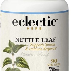 Eclectic Herb – Hoja de ortiga sin OMG liofilizada  Apoyo sano de los senos nasales, respuesta a histamina y bienestar respiratorio  90 cápsulas Eclectic Herb – Hoja de ortiga sin OMG liofilizada  Apoyo sano de los senos nasales, respuesta a histamina y bienestar respiratorio  90 cápsulas