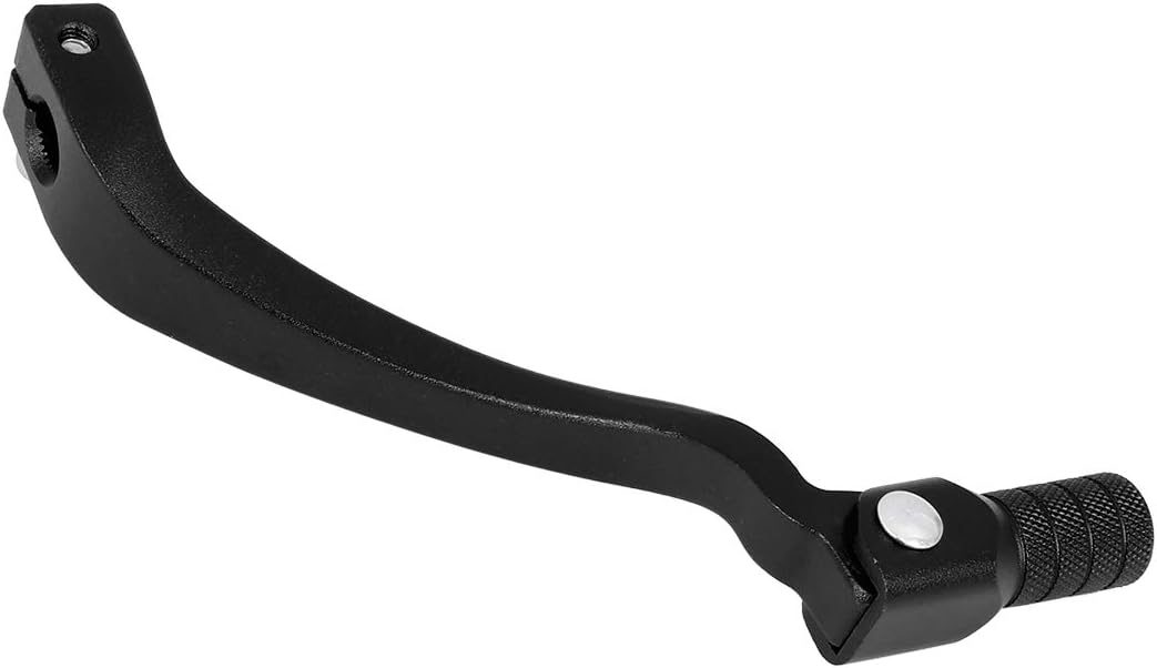 Palanca de cambios plegable de la motocicleta de la aleación de aluminio de 0,39 pulgadas negro