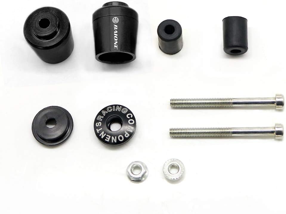 Worldmotop 78 pulgadas 0.866 in motocicleta barra extremo enchufe manillar tapas extremos Grips para Honda CBR1000RR CBR600RR CB650F CBR250R