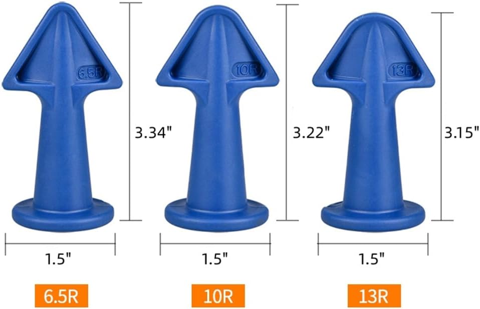 Boquilla para calafatear, aplicador, herramientas de calafateo de silicona (6.5R, 10R, 13R)