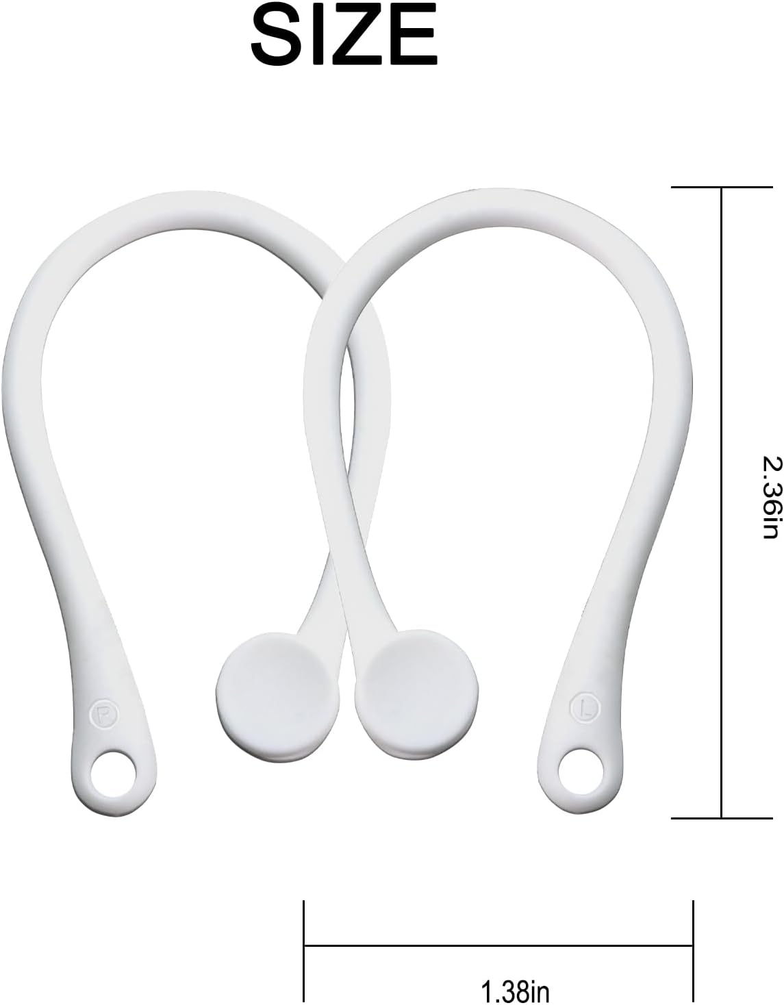 3 pares de ganchos para las orejas para AirPods 1 y 2 y Pro, ganchos profesionales de silicona antideslizante para auriculares compatibles con Apple